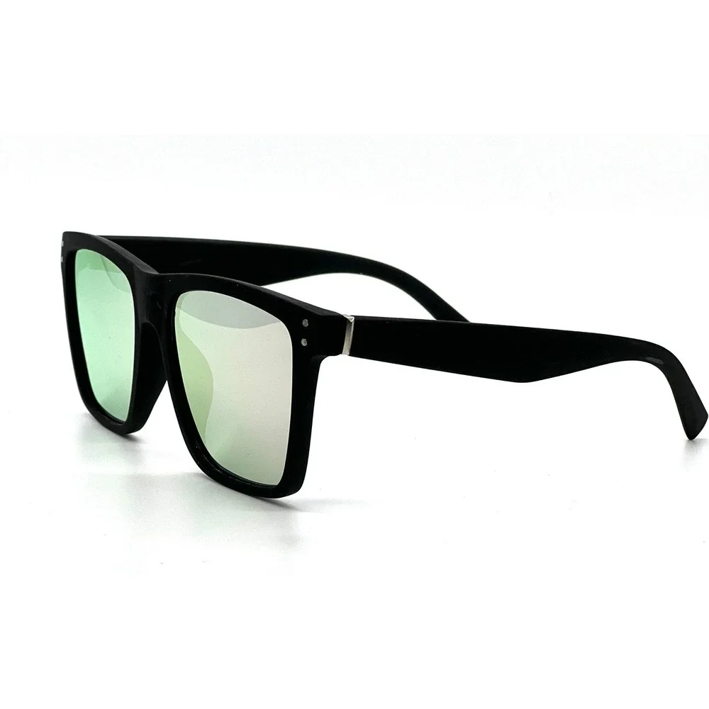 Black Frame Sunglasses Pink Mirrored Lens Square Fashion Sun Glasses‎ Lentes New